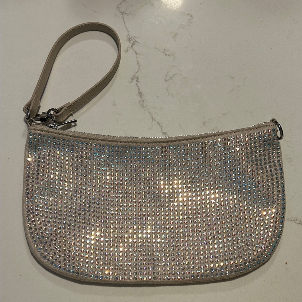 H&M Silver Sequin Wristlet